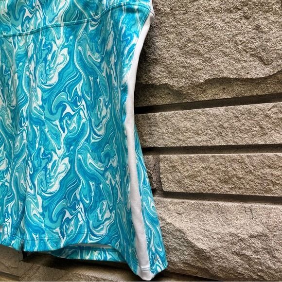 VICTORIA SECRET PINK! 6" SOFT ULTIMATE HIGH WAIST BIKER SHORT XLarge Marble Blue - Picture 9 of 11